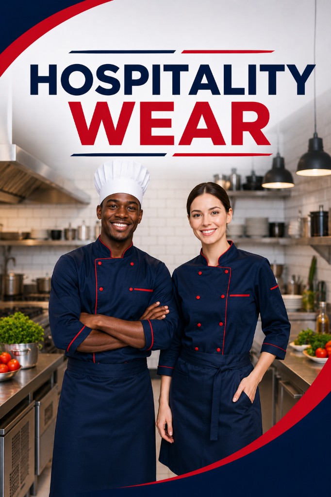 Hospitality Wear — chef and server uniforms