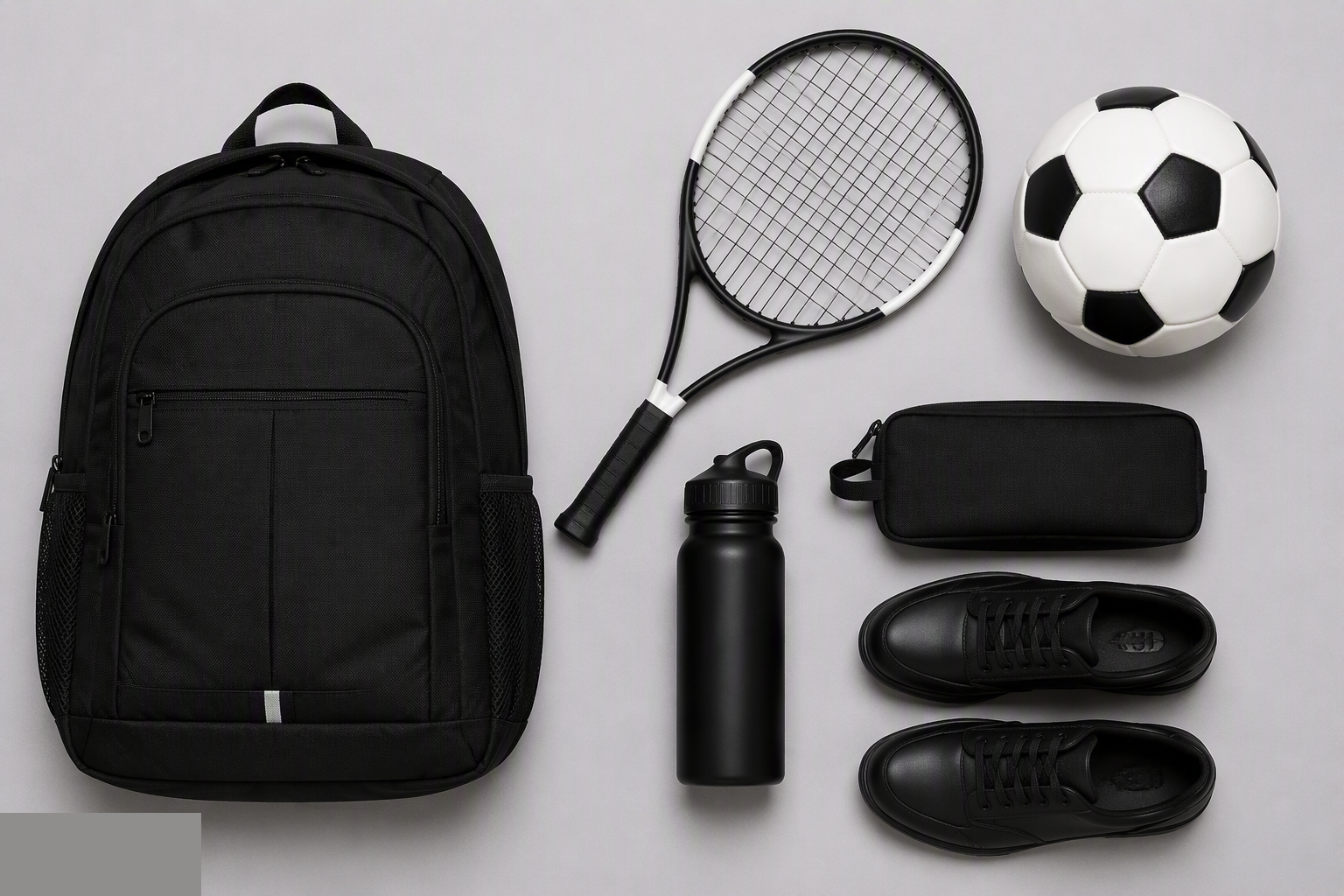 School accessories — backpacks, rackets and more