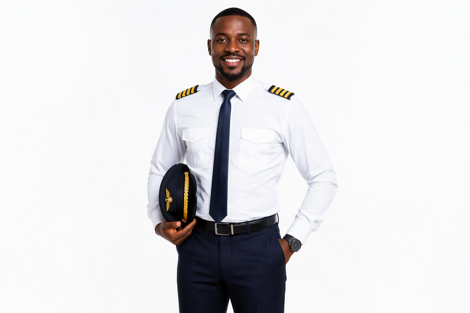 Pilot in Animet aviator uniform